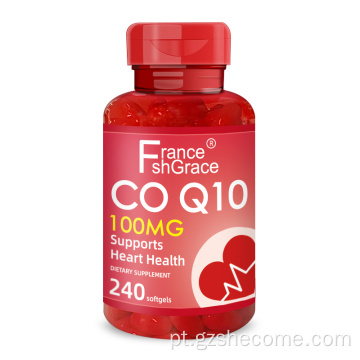 O COQ10 suporta a saúde da pressão arterial Softgels de liberação rápida